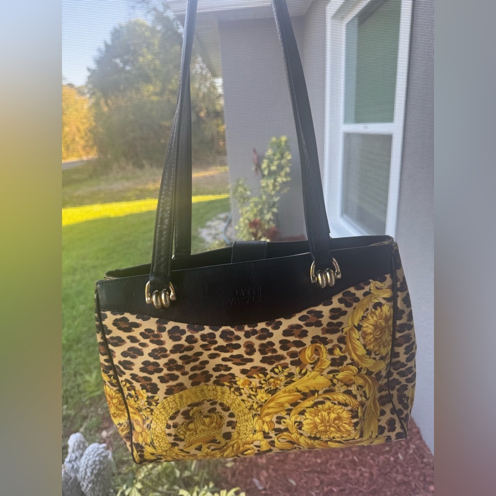 Versace vintage leopard sunburst W/ COA